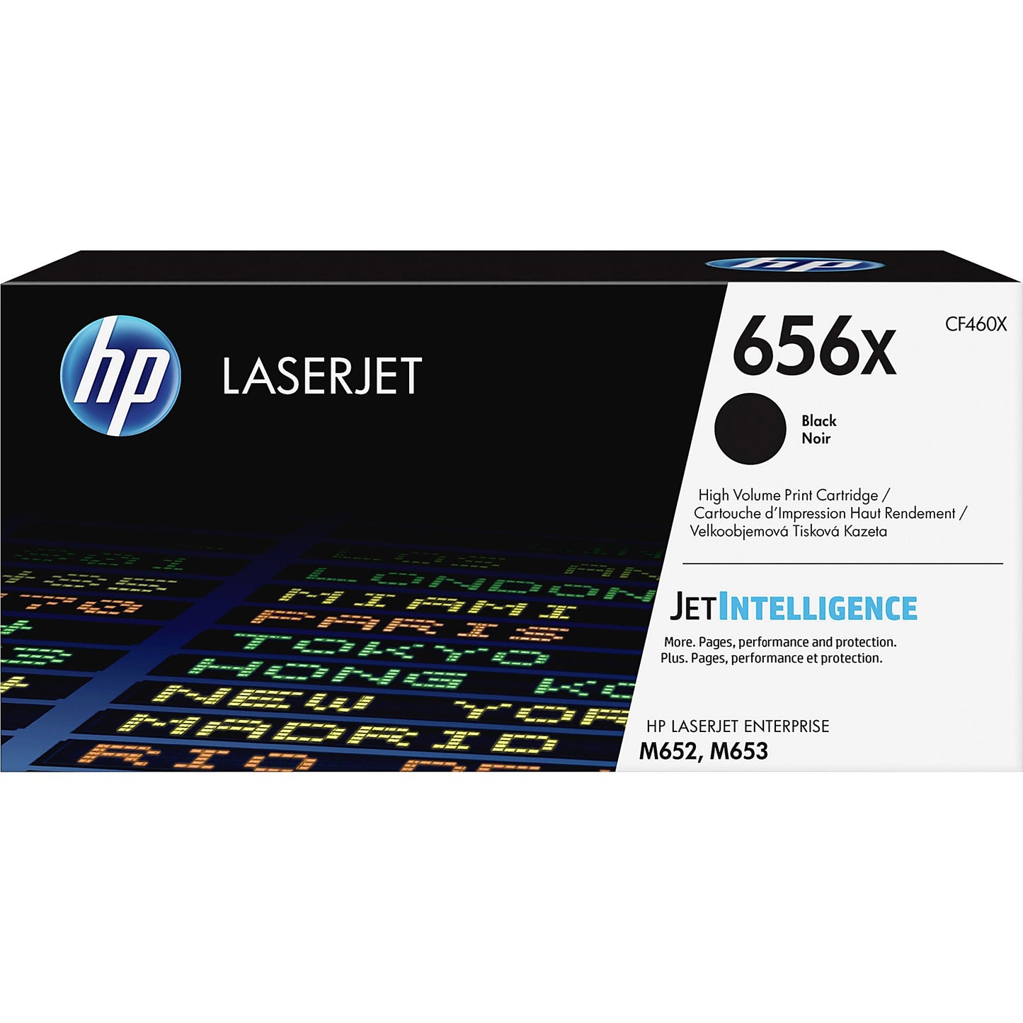 Genuine HP 656X High Yield Black Toner Cartridge, CF460X (27,000 pages) Image 1