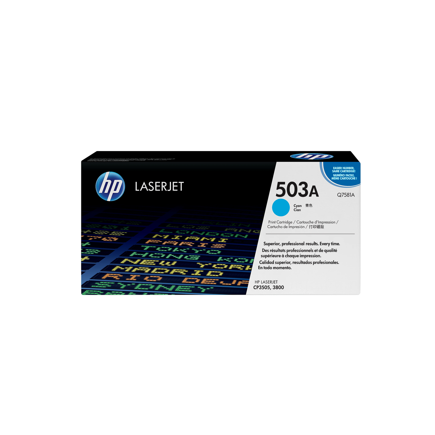 Genuine HP 503A Cyan Toner Cartridge, Q7581A (6,000 pages) Image 1