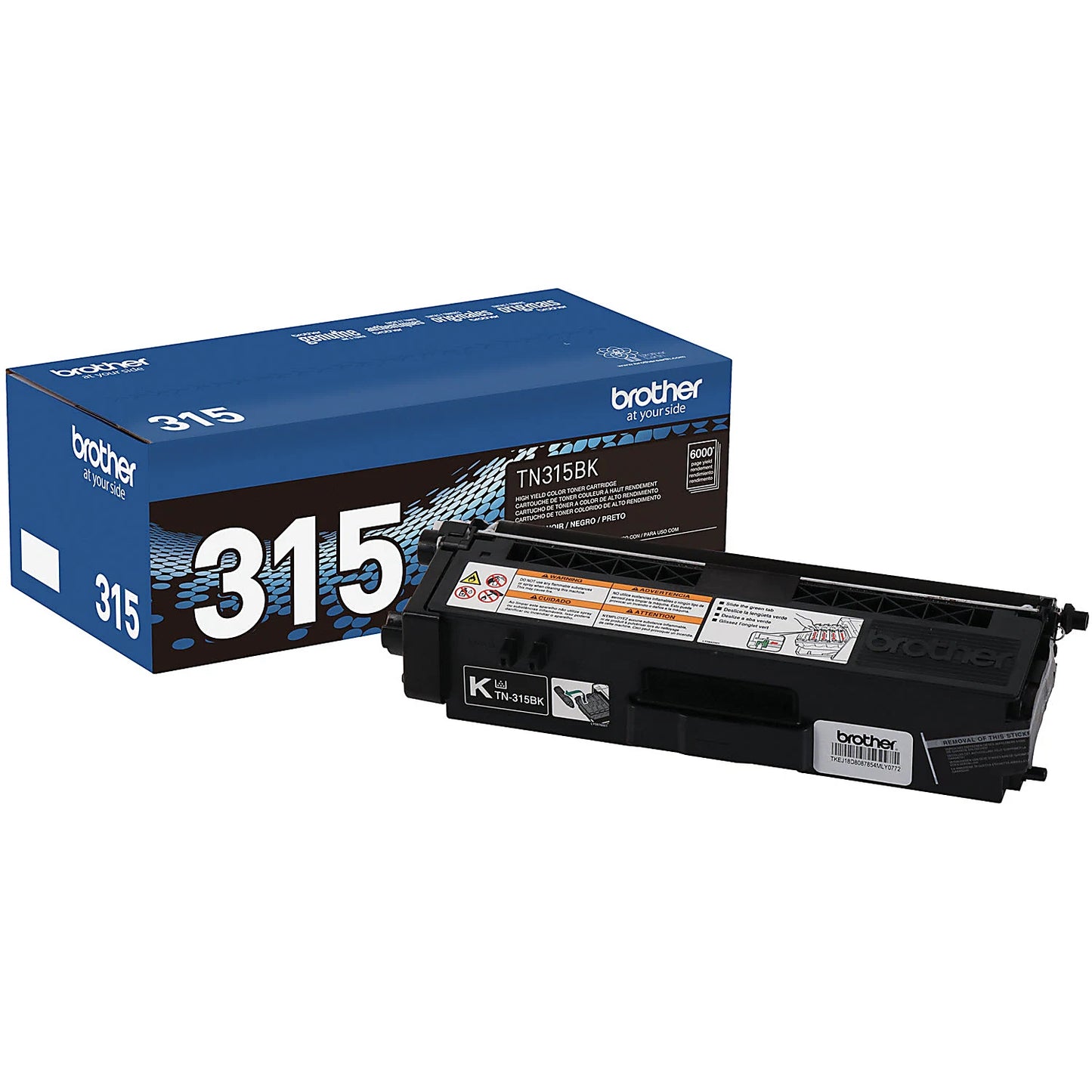 Genuine Brother TN315BK High Yield Black Toner Cartridge (6,000 pages)