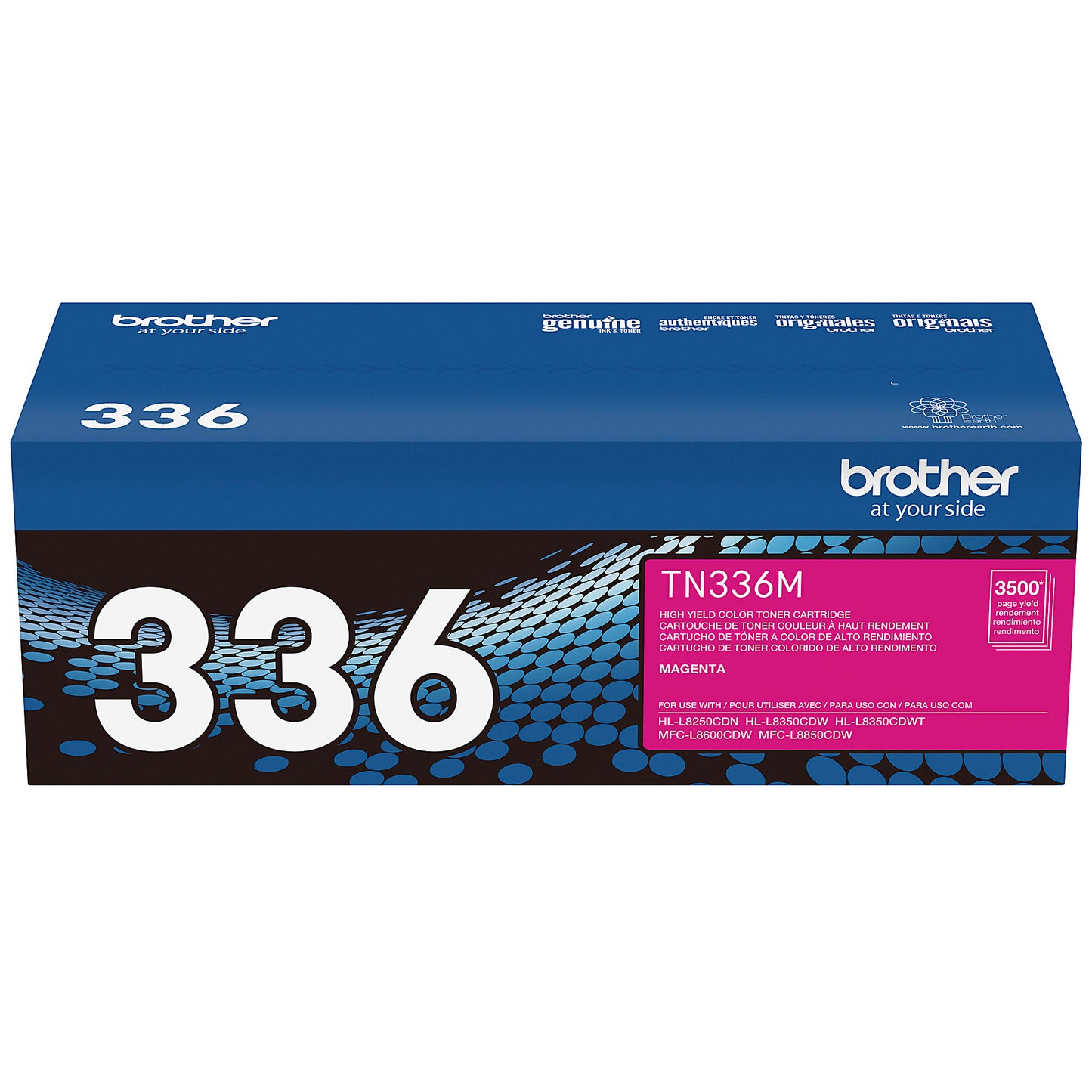 Genuine Brother TN336M High Yield Magenta Toner Cartridge (3,500 pages) Image 8