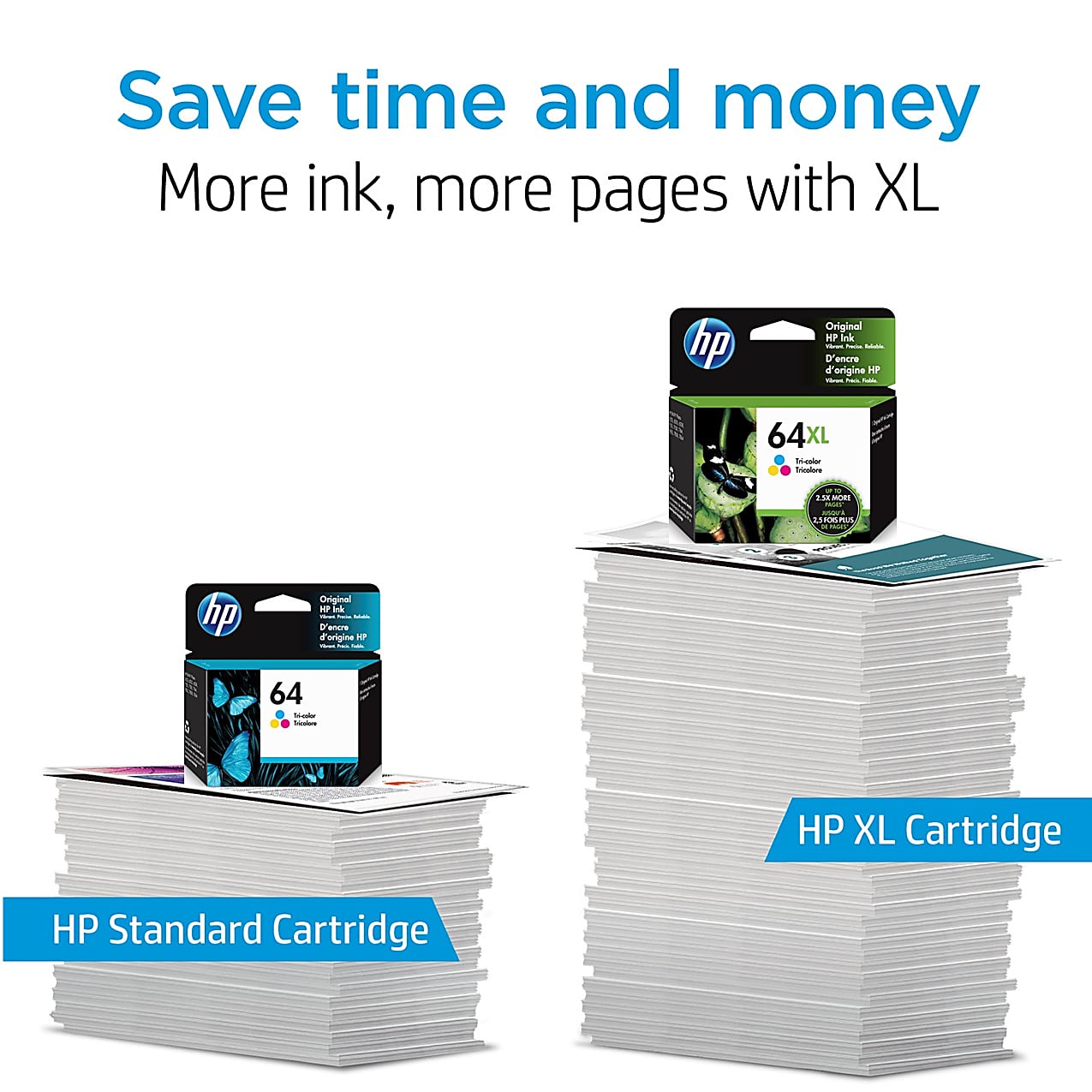 Genuine HP N9J91AN High Yield Tri-Color Ink Cartridge (415 pages) Image 2