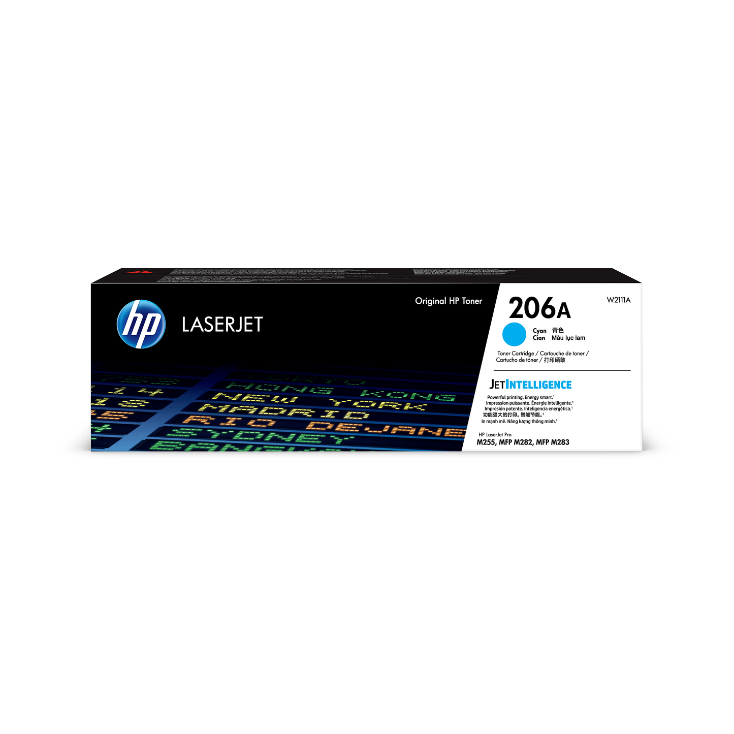 Genuine HP 206A Cyan Toner Cartridge, W2111A (1,250 pages) Image 1