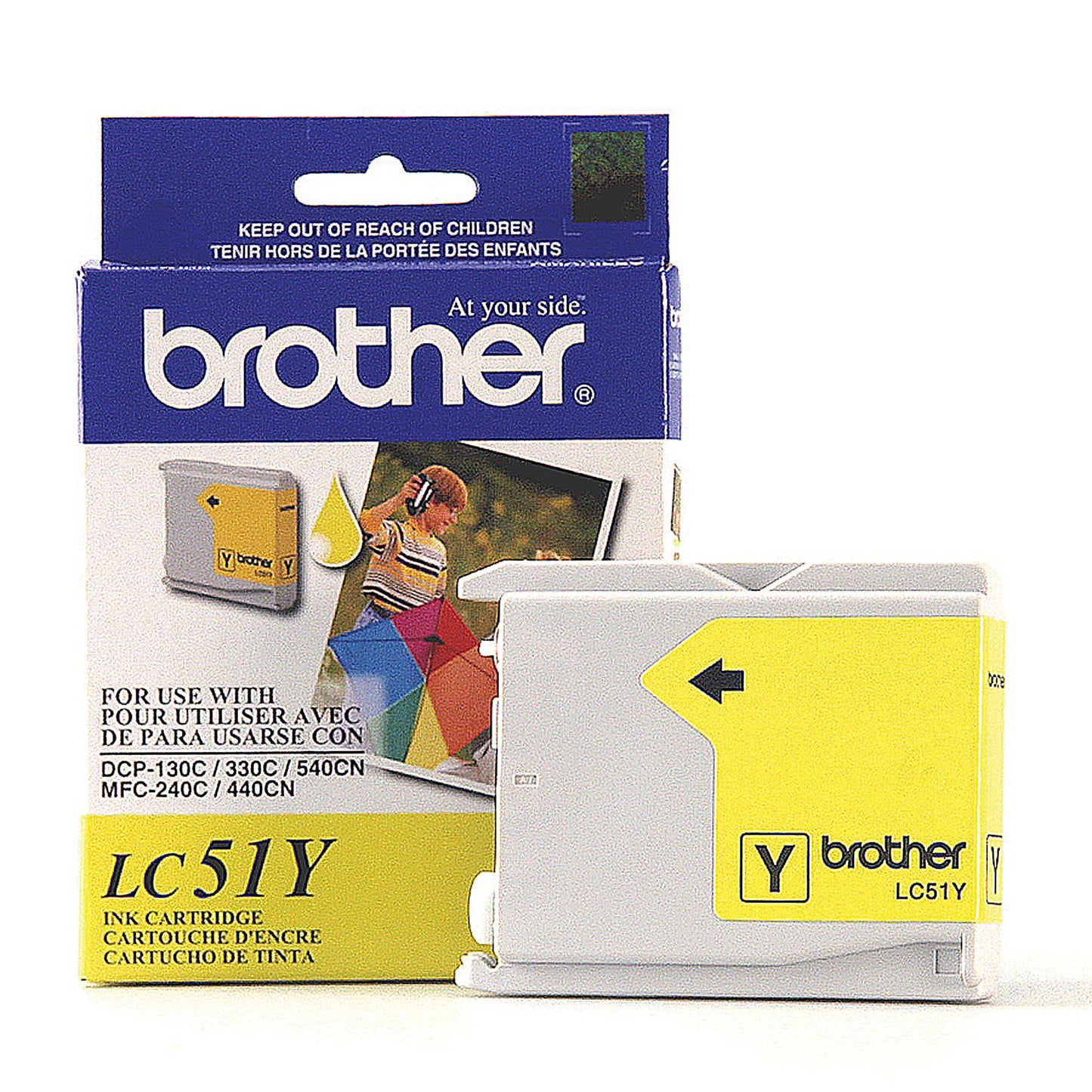 Genuine Brother LC51Y Yellow Ink Cartridge (400 pages)