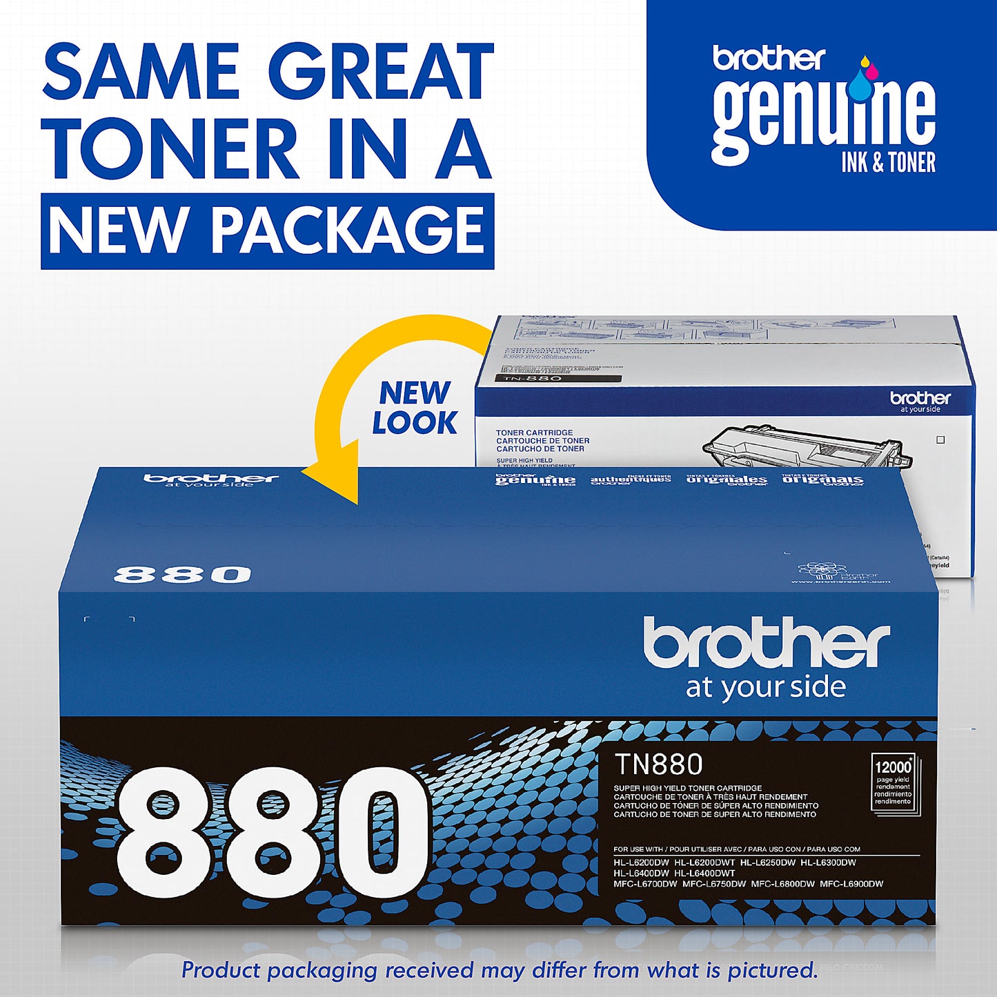 Genuine Brother TN880 Black Toner Cartridge (12,000 pages) Image 3