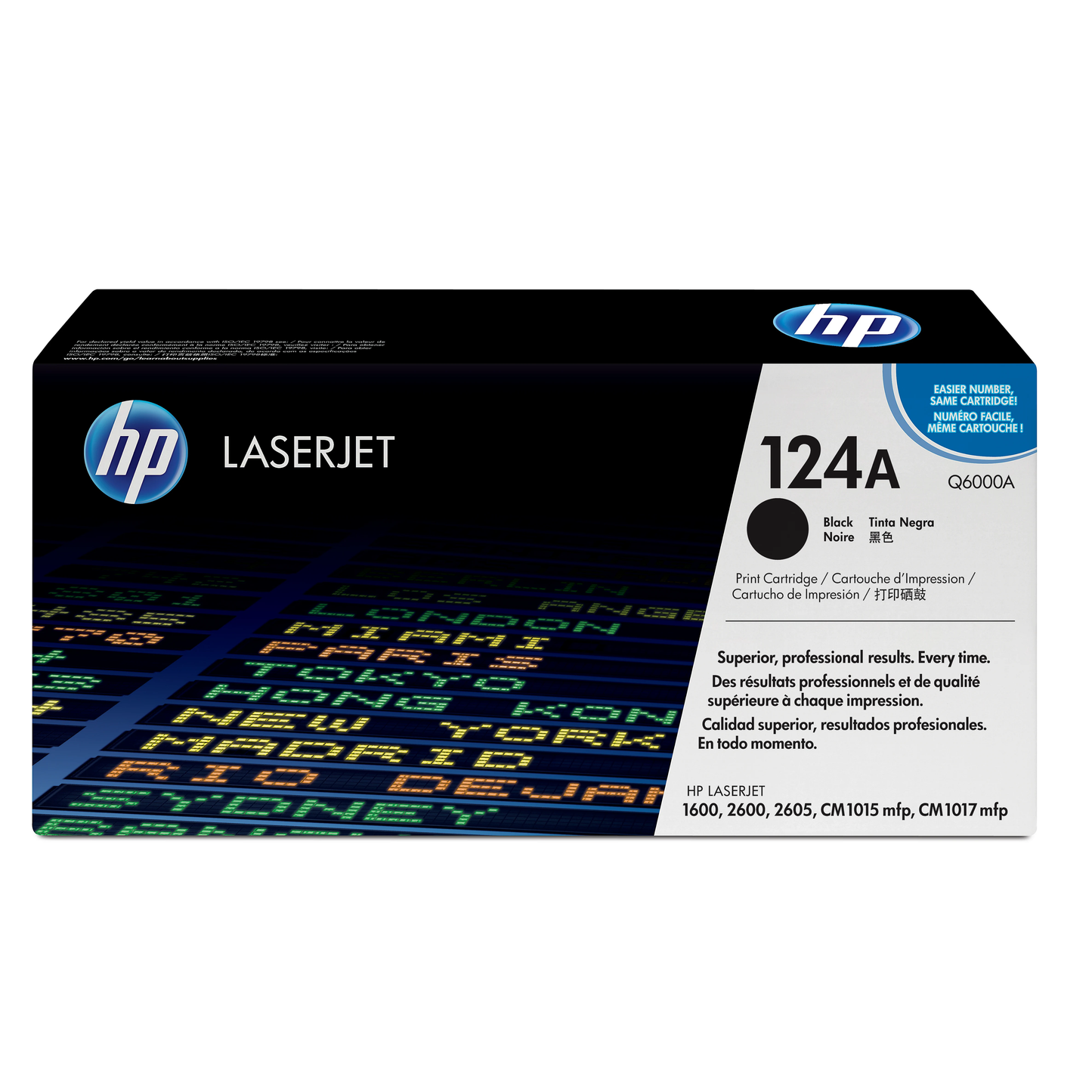 Genuine HP 124A Black Toner Cartridge, Q6000A (2,500 pages) Image 1