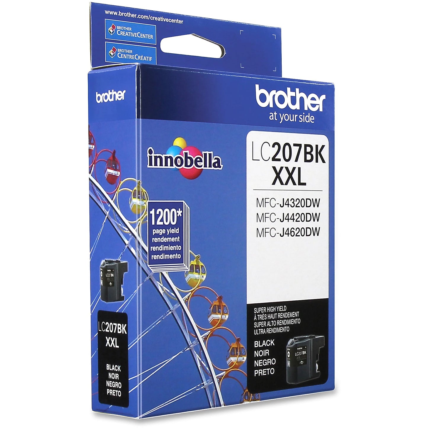 Genuine Brother LC207BK Black Ink Cartridge (1,200 pages) Image 2
