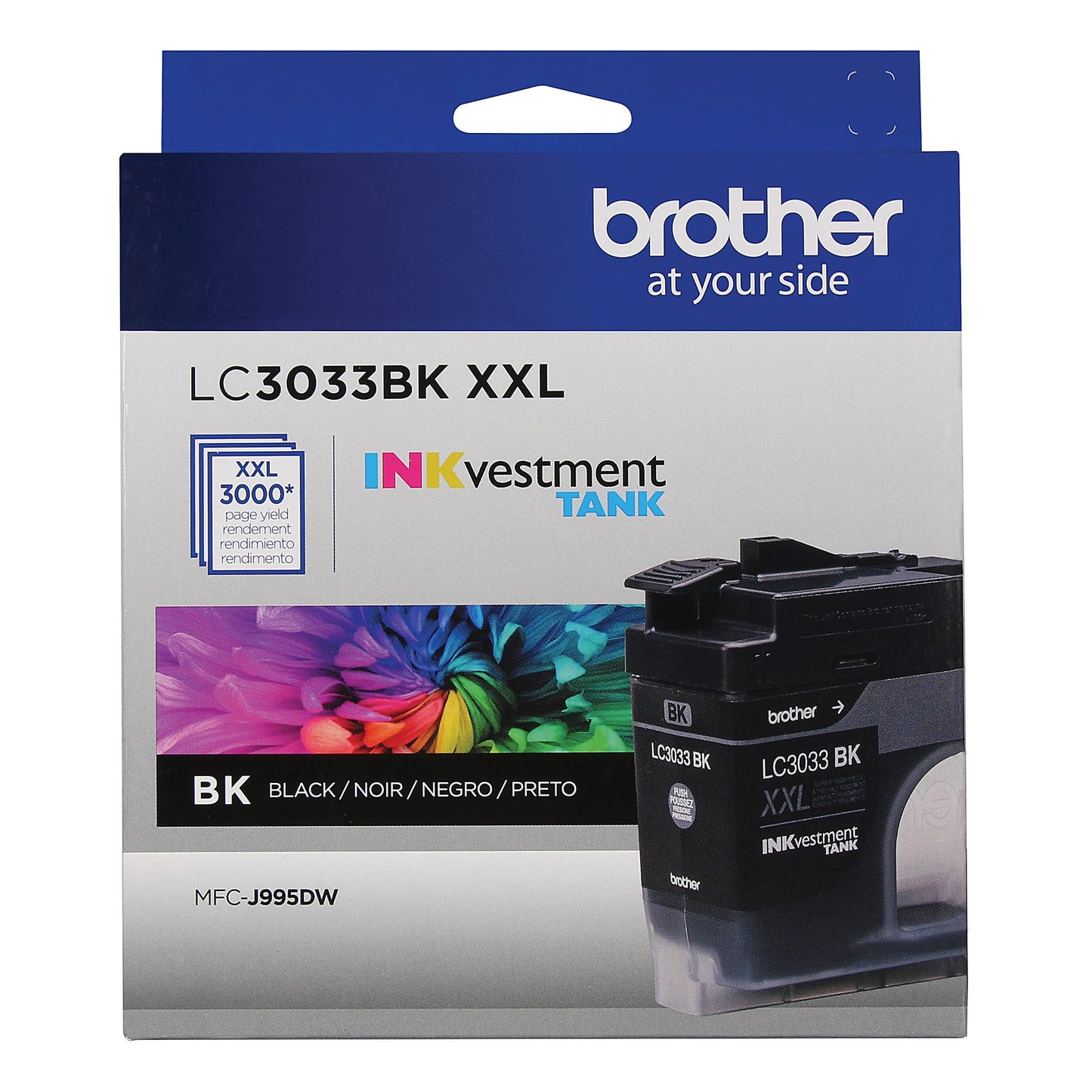 Genuine Brother LC3033BK Black Ink Cartridge (3,000 pages) Image 2