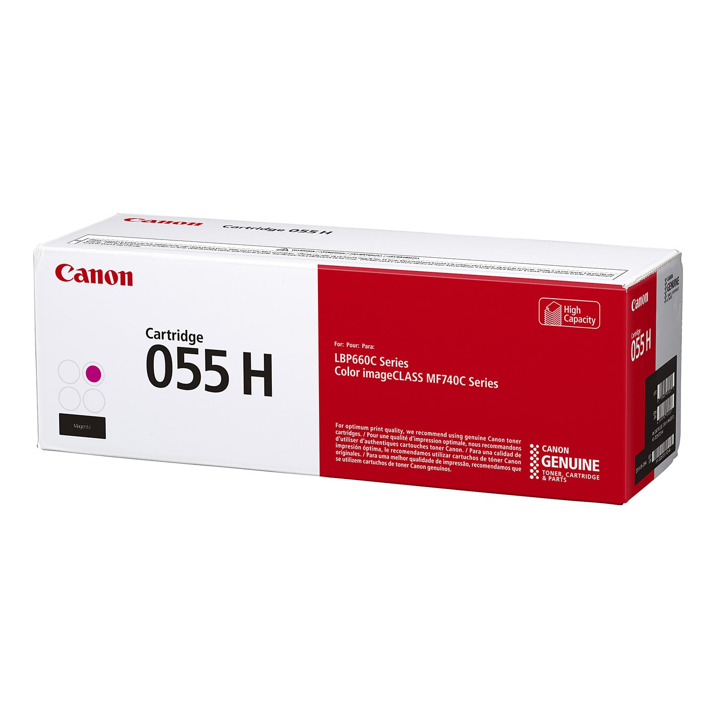 Genuine Canon 055H Magenta High Yield Magenta Toner Cartridge (5,900 pages) Image 2