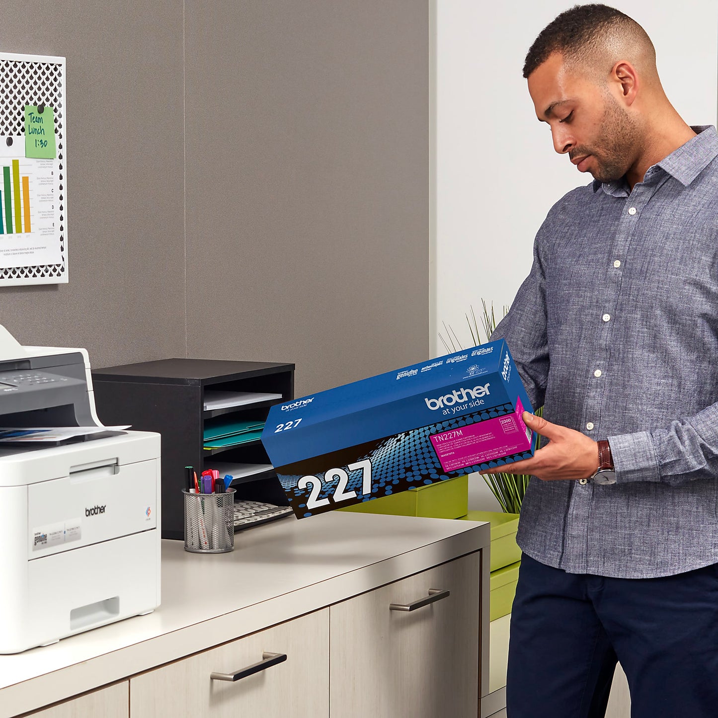 Genuine Brother TN227M High Yield Magenta Toner Cartridge (2,300 pages) Image 5