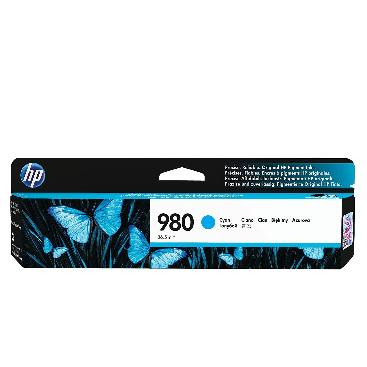 Genuine HP D8J07A Cyan Ink Cartridge (6,600 pages) Image 1