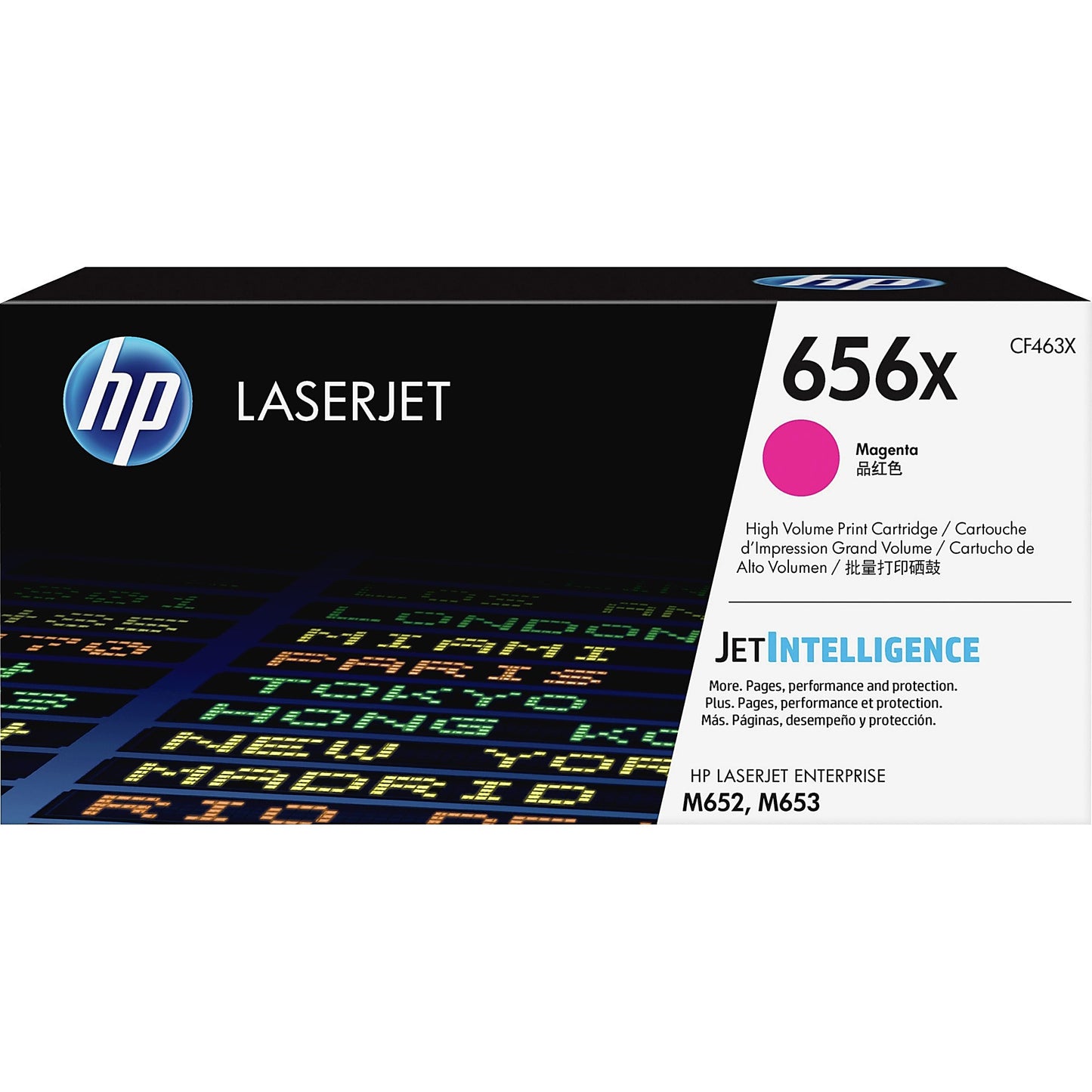 Genuine HP 656X High Yield Magenta Toner Cartridge, CF463X (22,000 pages) Image 1