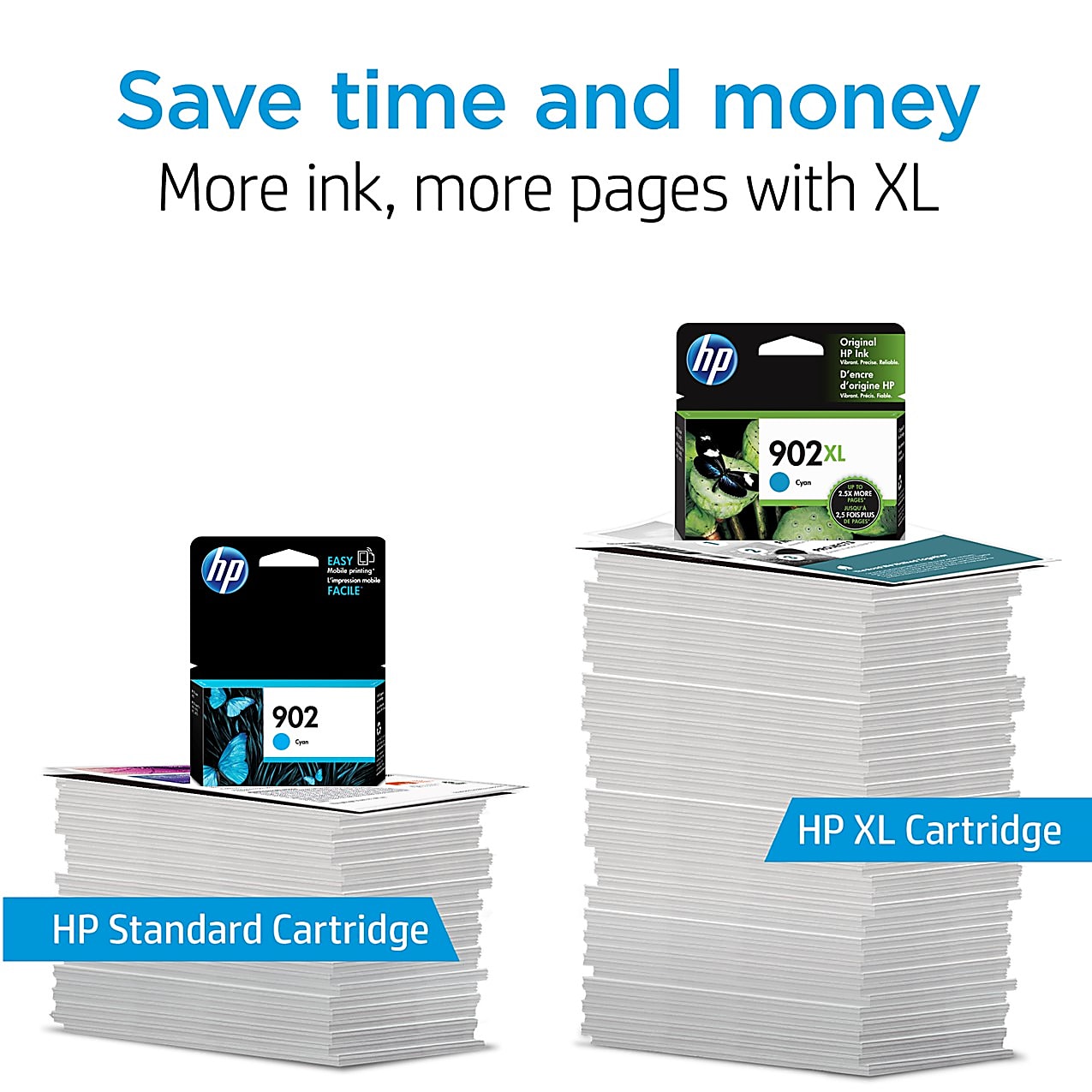 Genuine HP T6M02AN High Yield Cyan Ink Cartridge (825 pages) Image 2