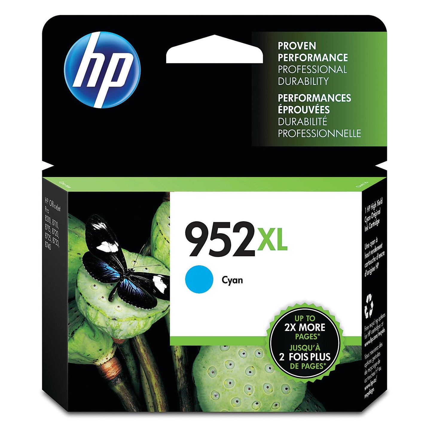 Genuine HP L0S61AN High Yield Cyan Ink Cartridge (1,600 pages) Image 1