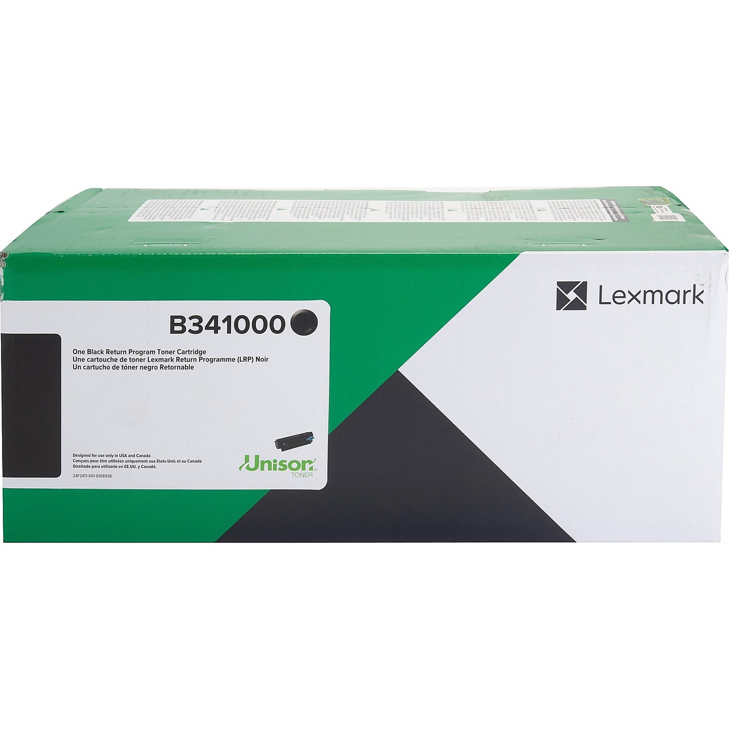 Genuine Lexmark B341000 Black Toner Cartridge (1,500 pages) Return Program