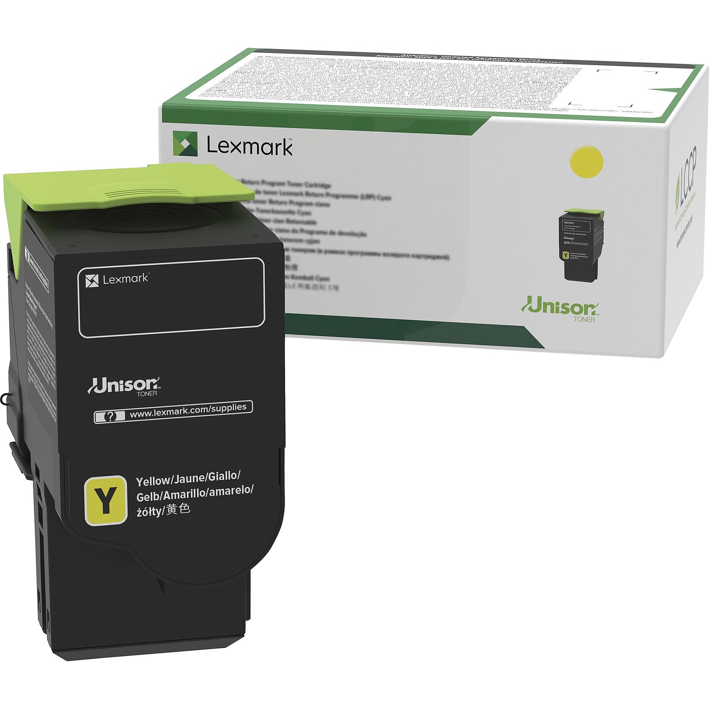 Genuine Lexmark C231HY0 High Yield Yellow Toner Cartridge (2,300 pages) Return Program