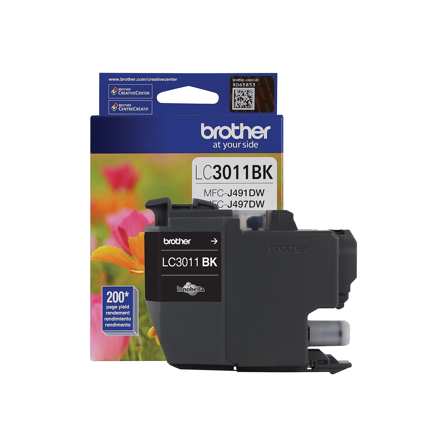 Genuine Brother LC3011BK Black Ink Cartridge (200 pages)