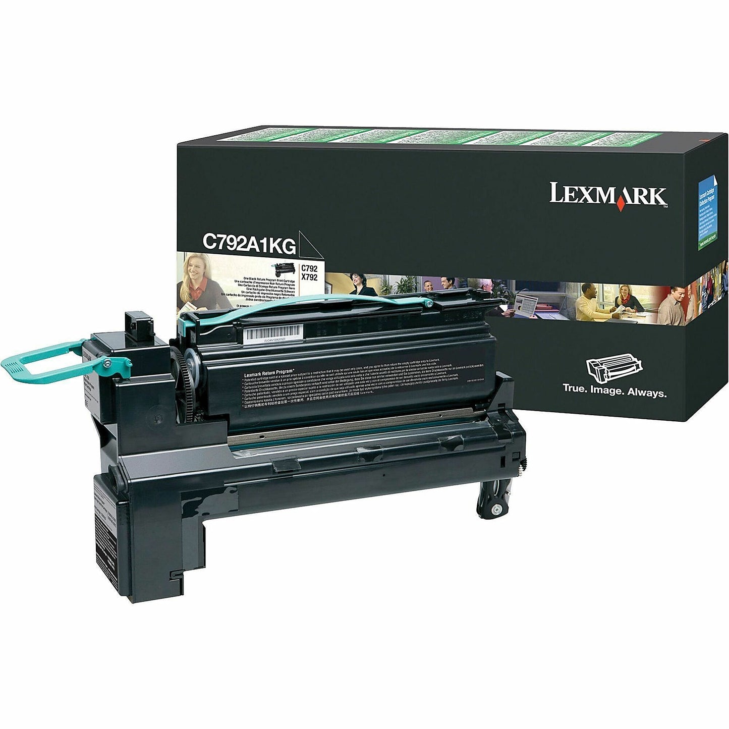 Genuine Lexmark C792A1KG Black Toner Cartridge (6,000 pages)