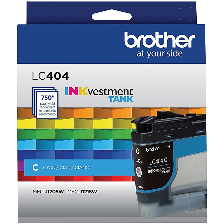 Genuine Brother LC404C Cyan Ink Cartridge (750 pages)