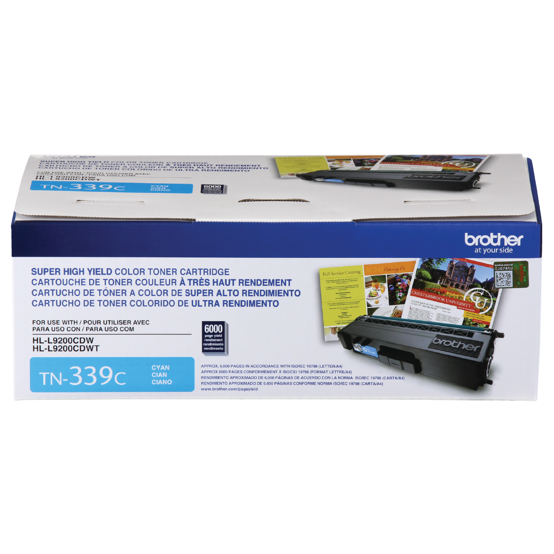Genuine Brother TN339C Cyan Toner Cartridge (6,000 pages)