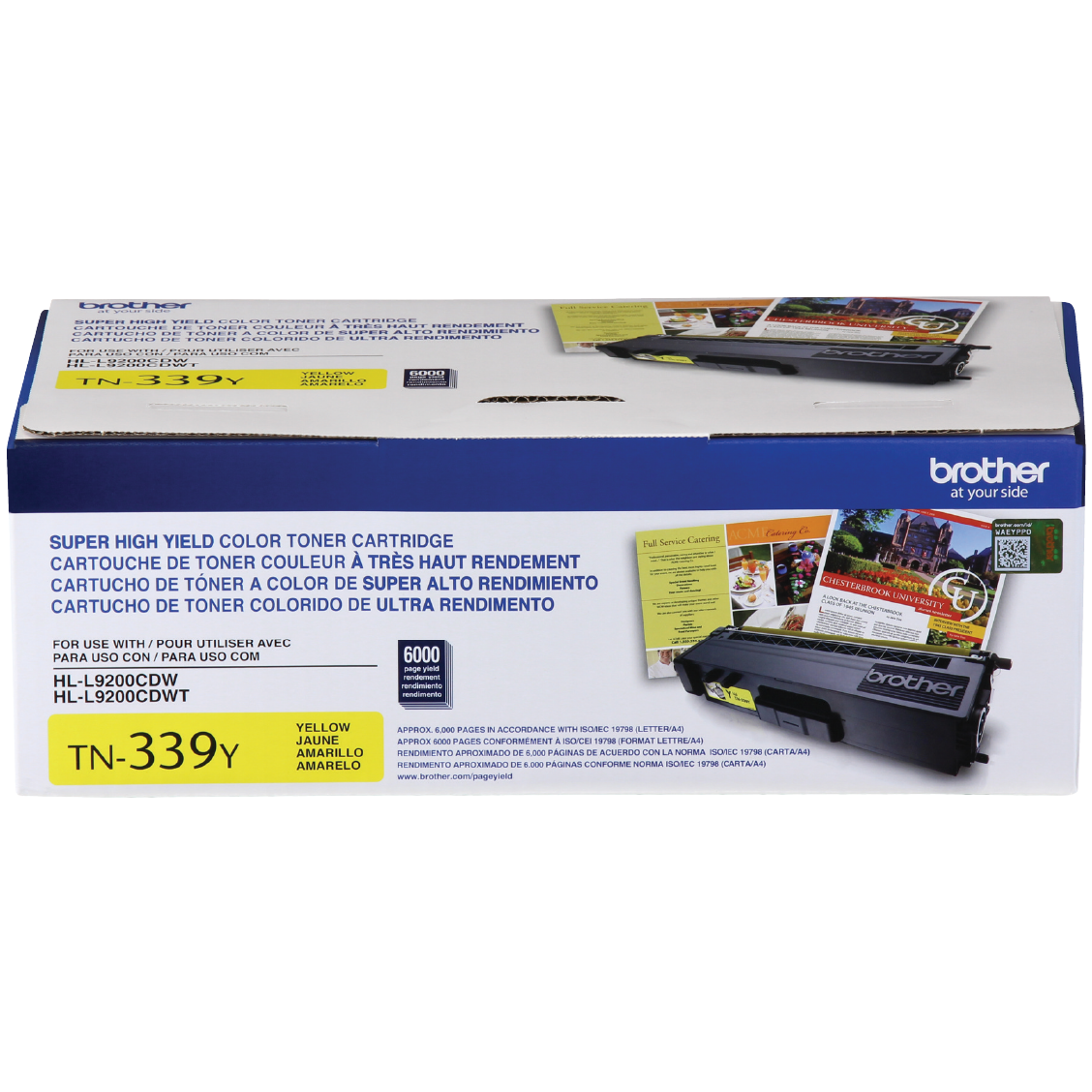 Genuine Brother TN339Y Yellow Toner Cartridge (6,000 pages)
