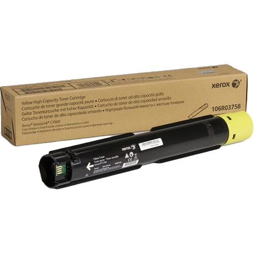 Genuine Xerox 106R03758 High Yield Yellow Toner Cartridge (10,100 pages)