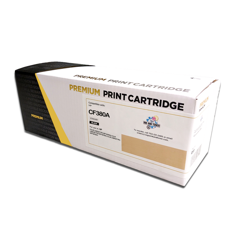 Remanufactured HP CF380A Black Toner Cartridge (2,400 pages)