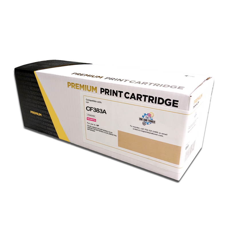Remanufactured HP CF383A Magenta Toner Cartridge (2,700 pages)