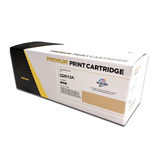 Compatible HP Q2612A Black Toner Cartridge (2,000 pages)