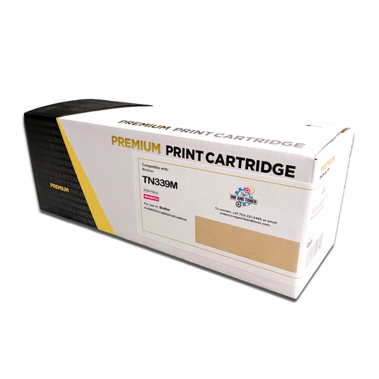 Compatible Brother TN339M Magenta Toner Cartridge (6,000 pages)
