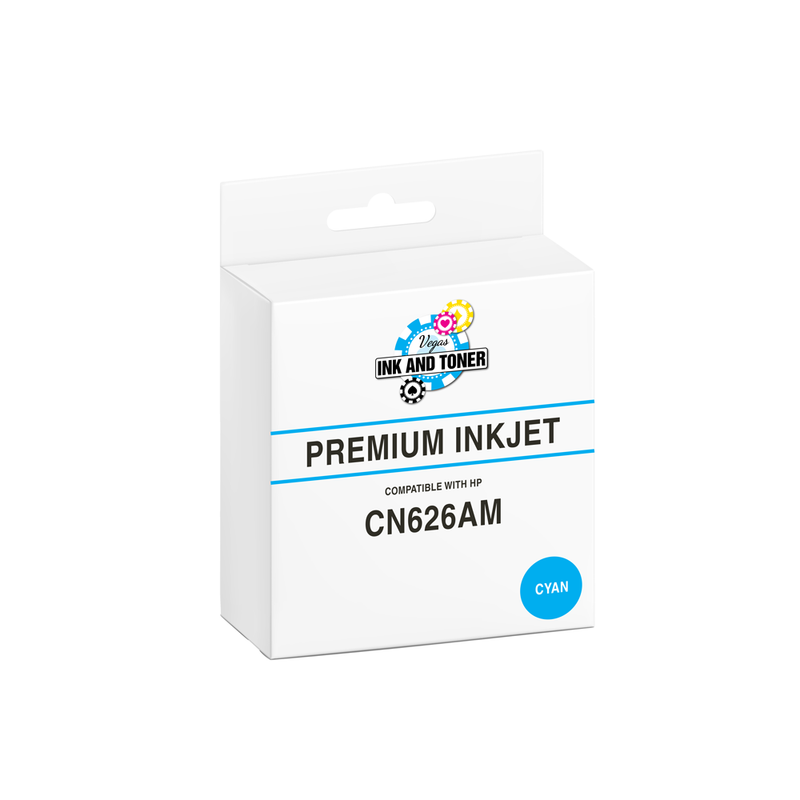 Remanufactured HP CN626AM Cyan Ink Cartridge (6,600 pages)