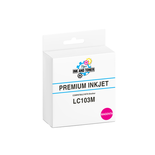 Compatible Brother LC103M High Yield Magenta Ink Cartridge (600 pages)