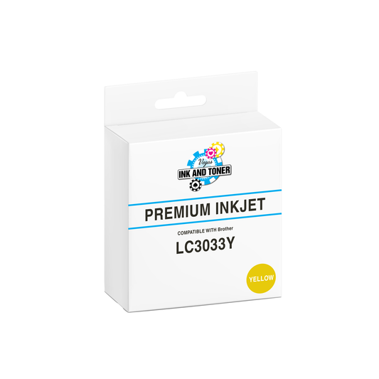 Compatible Brother LC3033Y Yellow Ink Cartridge (1,500 pages)