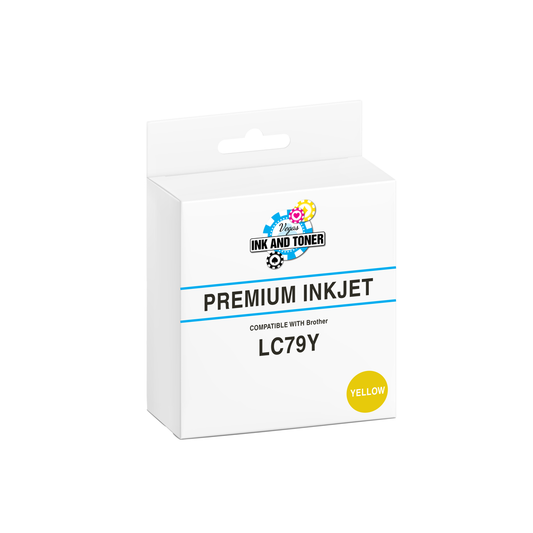 Compatible Brother LC79Y Yellow Ink Cartridge (1,200 pages)