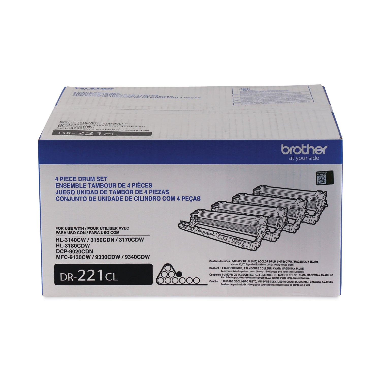 Genuine Brother DR221CL Color Set Drum Unit (15,000 pages)
