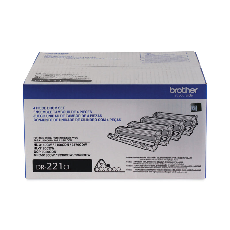 Genuine Brother DR221CL Color Set Drum Unit (15,000 pages)