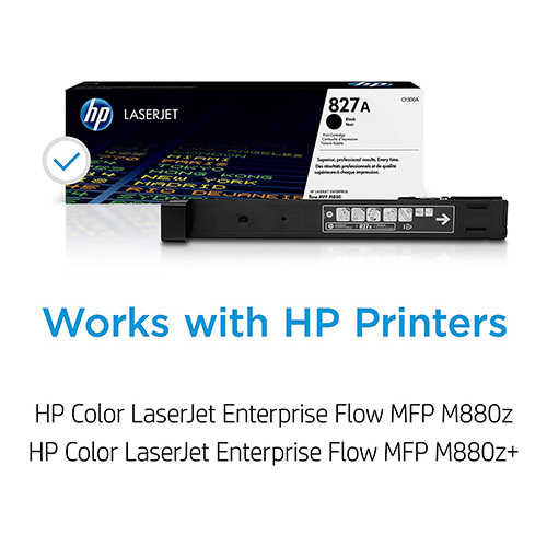 Genuine HP 827A Black Toner Cartridge, CF300A (29,500 pages) i