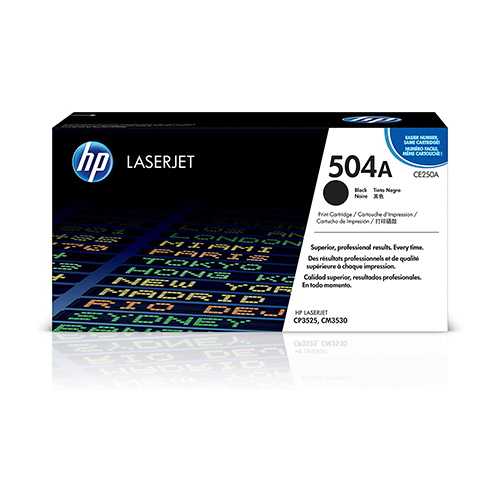 Genuine HP CE250A Black Toner Cartridge
