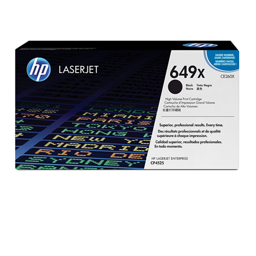 Genuine HP CE260X High Yield Black Toner Cartridge