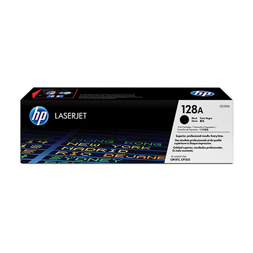 Genuine HP CE320A Black Toner Cartridge