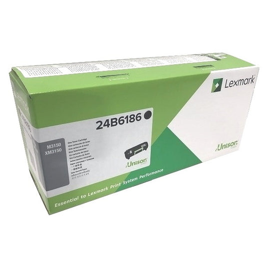 Genuine Lexmark 24B6186 Black Toner Cartridge (16,000 pages)