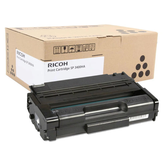 Genuine Ricoh 406465 High Yield Black Toner Cartridge (5,000 pages) (SP3400HA)