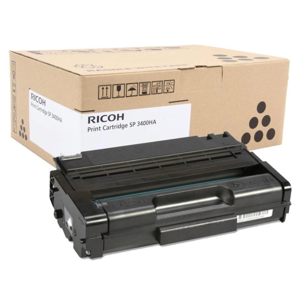 Genuine Ricoh 406465 High Yield Black Toner Cartridge (5,000 pages) (SP3400HA)