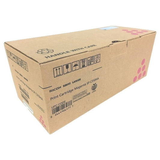 Genuine Ricoh 406477 High Yield Magenta Toner Cartridge (6,500 pages) (SPC310HA)