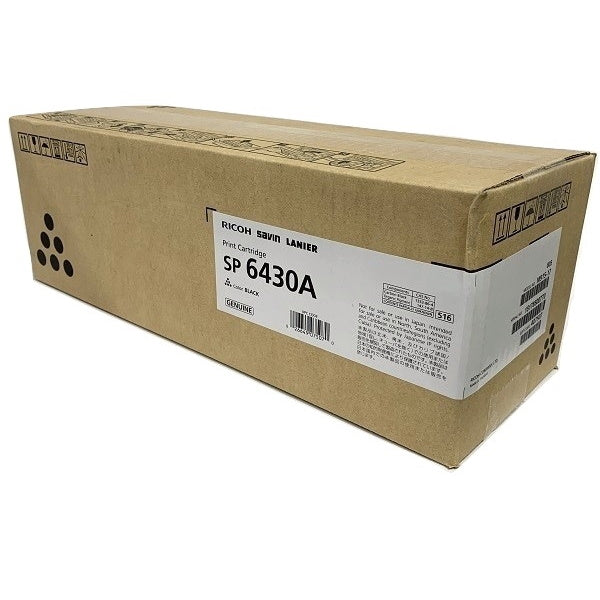 Genuine Ricoh 407507 Black Toner Cartridge (10,000 pages) (SP 6430A)