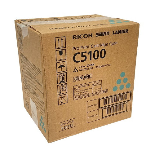 Genuine Ricoh 828353 High Yield Cyan Toner Cartridge (30,000 pages)