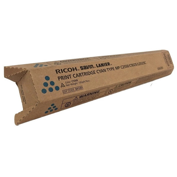 Genuine Ricoh 841281 Cyan Toner Cartridge (5,500 pages)