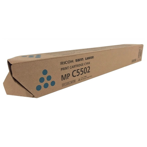 Genuine Ricoh 841754 Cyan Toner Cartridge (22,500 pages)