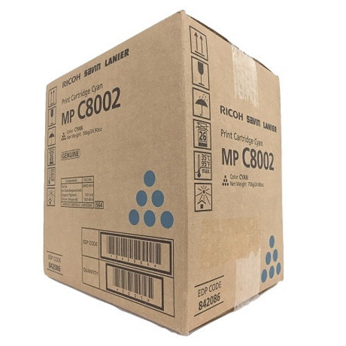 Genuine Ricoh 842086 Cyan Toner Cartridge (29,000 pages) (841783)