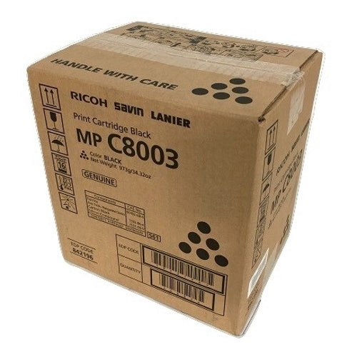 Genuine Ricoh 842196 Black Toner Cartridge (47,000 pages) 842188