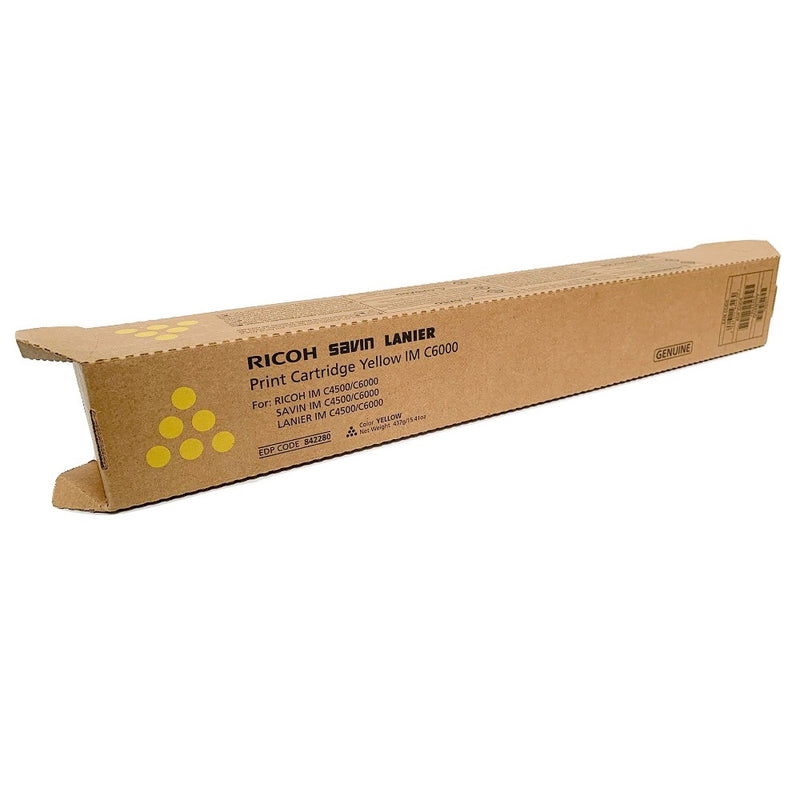 Genuine Ricoh 842280 Yellow Toner Cartridge (22,500 pages)